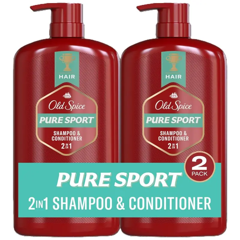 2-Pack 29.2-Oz Old Spice Men's 2-In-1 Shampoo & Conditioner 1