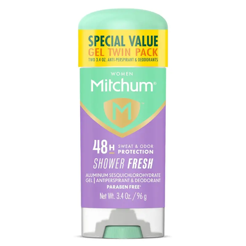 2-Pack 3.4Oz Mitchum Women's Antiperspirant Deodorant Gel Stick 1