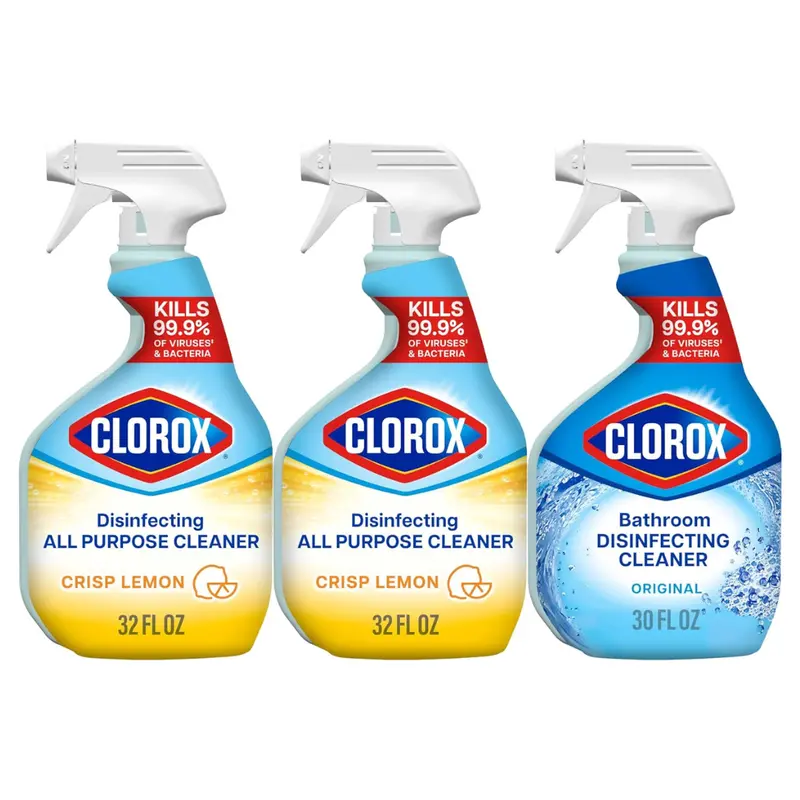 2-Pack 32Oz Clorox All Purpose Cleaner + 1-Pack 30Oz Disinfecting Cleaner 1