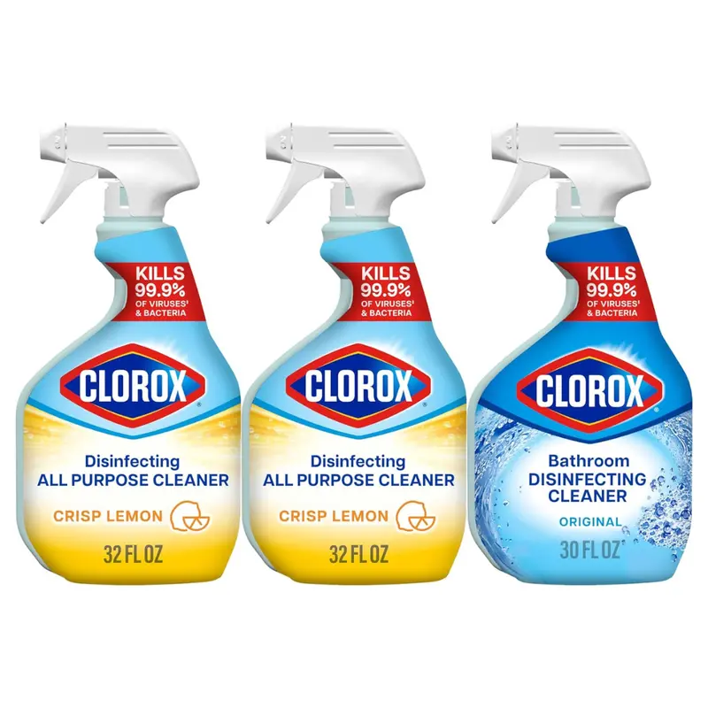 2-Pack 32Oz Clorox All Purpose Cleaner + 30Oz Clorox Disinfecting Cleaner 1