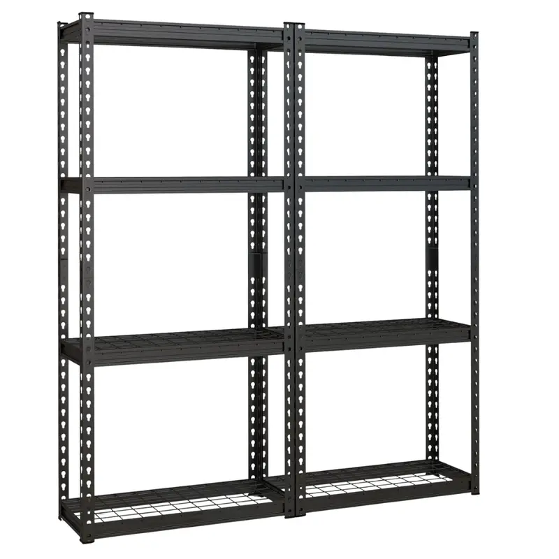 2-Pack 4-Tier Heavy Duty Wire Storage Rack With Anti-Slip Foot Pads 1