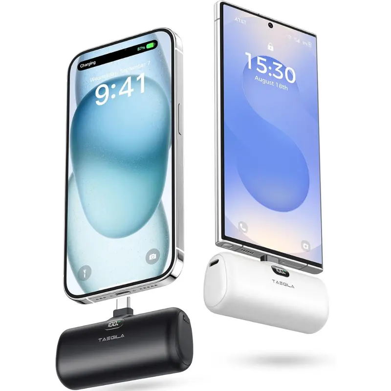 2-Pack 5,000Mah Mini Usb-C Portable Chargers 1