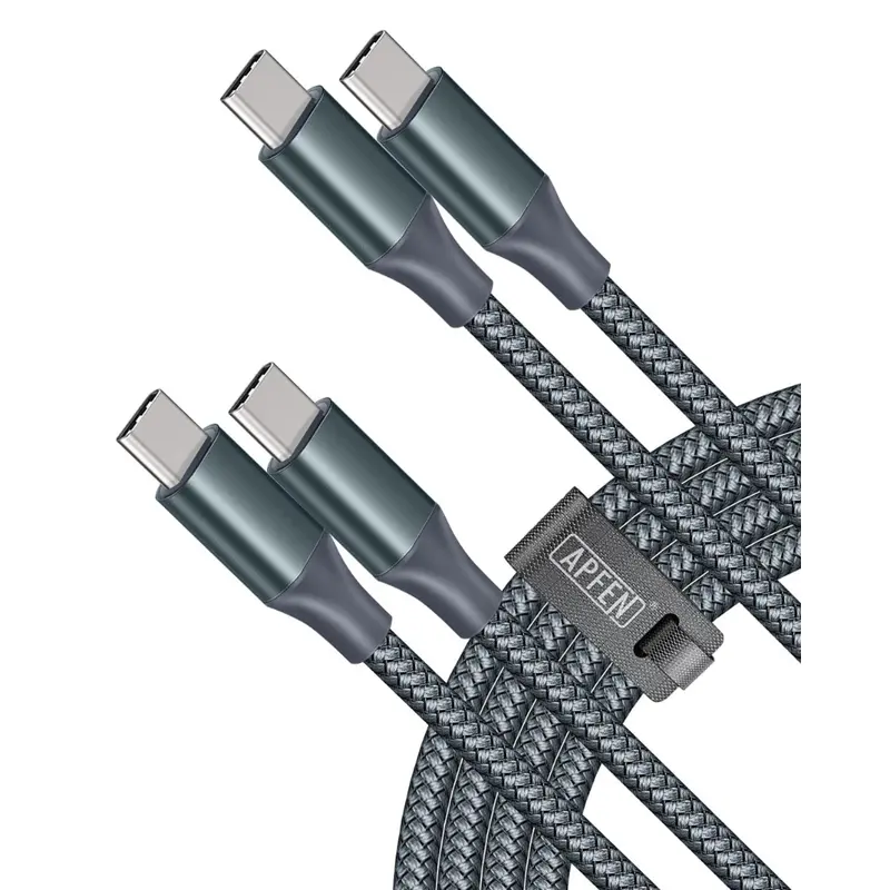 2-Pack 6' Apfen Usb-C 60W Fast Charging Cable 1