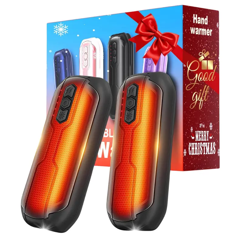 2-Pack 6000Mah Ai Hand Warmers With Flashlight 1