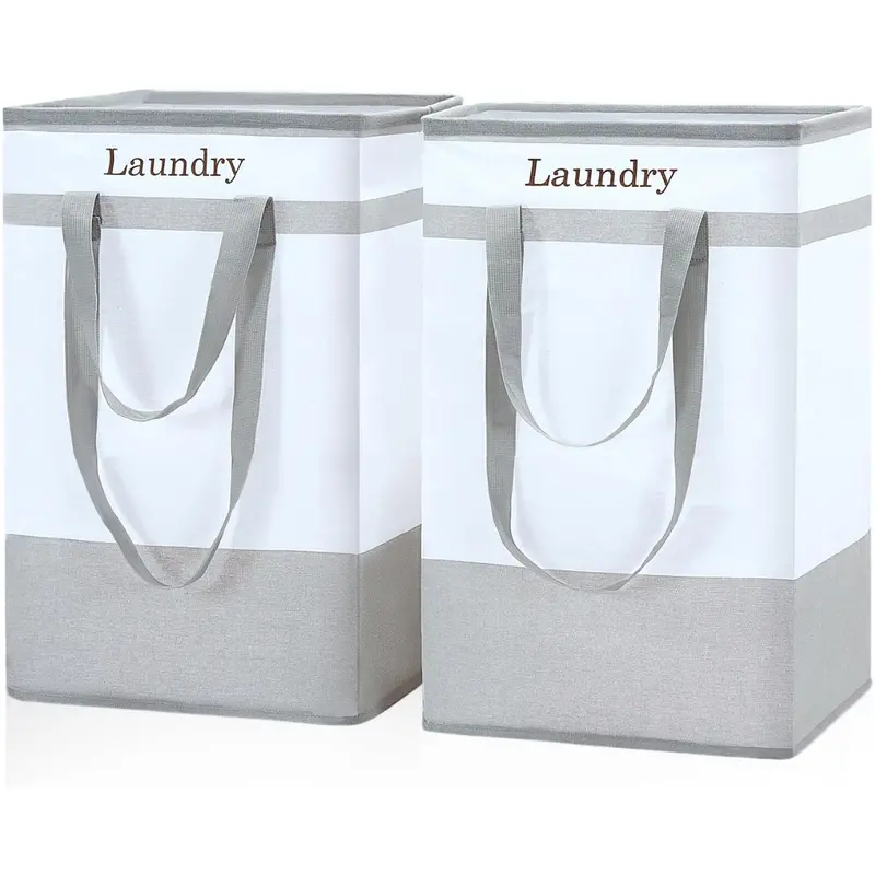 2-Pack 78L Fairyhaus Collapsible Laundry Basket W/ Handles (Various) 1