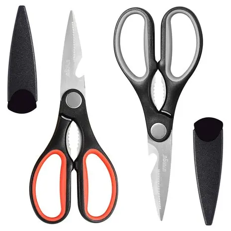 2-Pack 8" All Purpose Stainless Steel Kitchen Shears 1