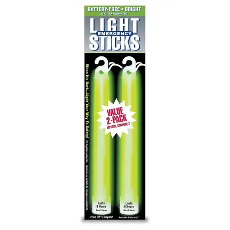 2-Pack 8-Hour Emergency Light Sticks 1