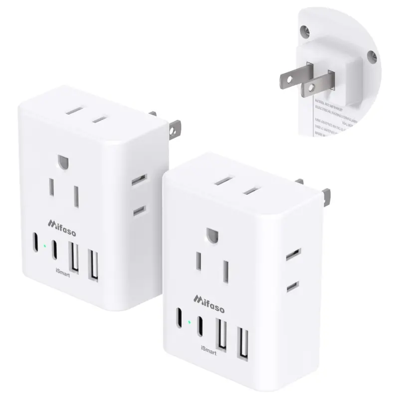 2-Pack 8-In-1 Japan Travel Plug Adapter 1