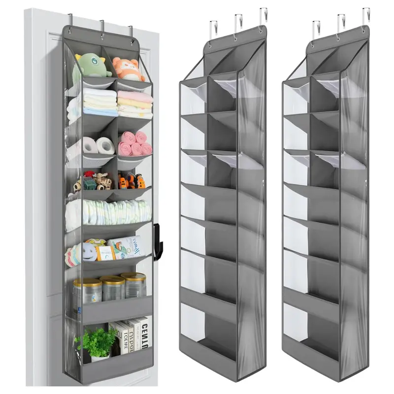 2-Pack 8-Tier Over-The-Door Organizer With Large Pockets 1
