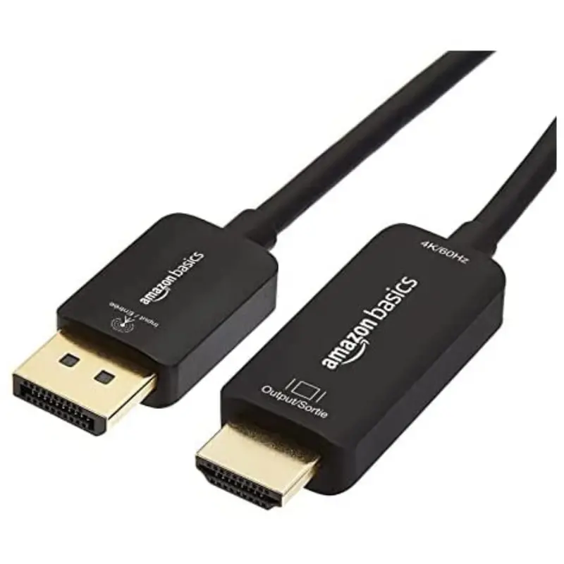 2-Pack Amazon Basics 3Ft Displayport To Hdmi Cable 1