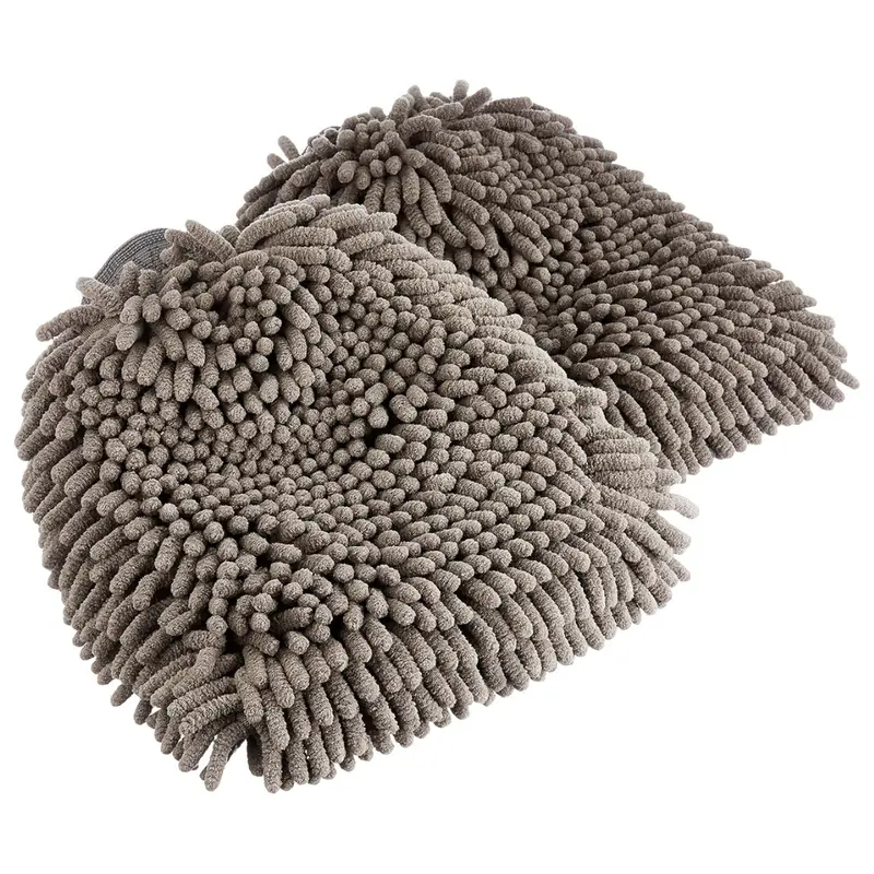 2-Pack Amazon Basics Microfiber Car Wash Drying Mitts 1