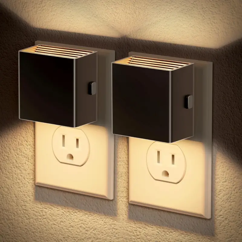 2-Pack Auto Sensor Plug-In Night Lights W/ Adjustable Brightness (Various) 1