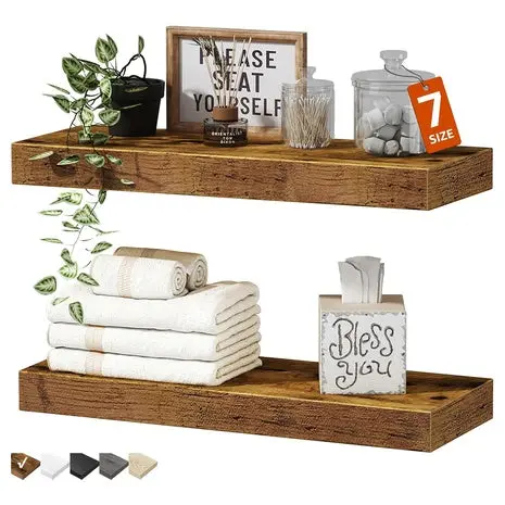 2-Pack Bathroom Floating Shelves 1