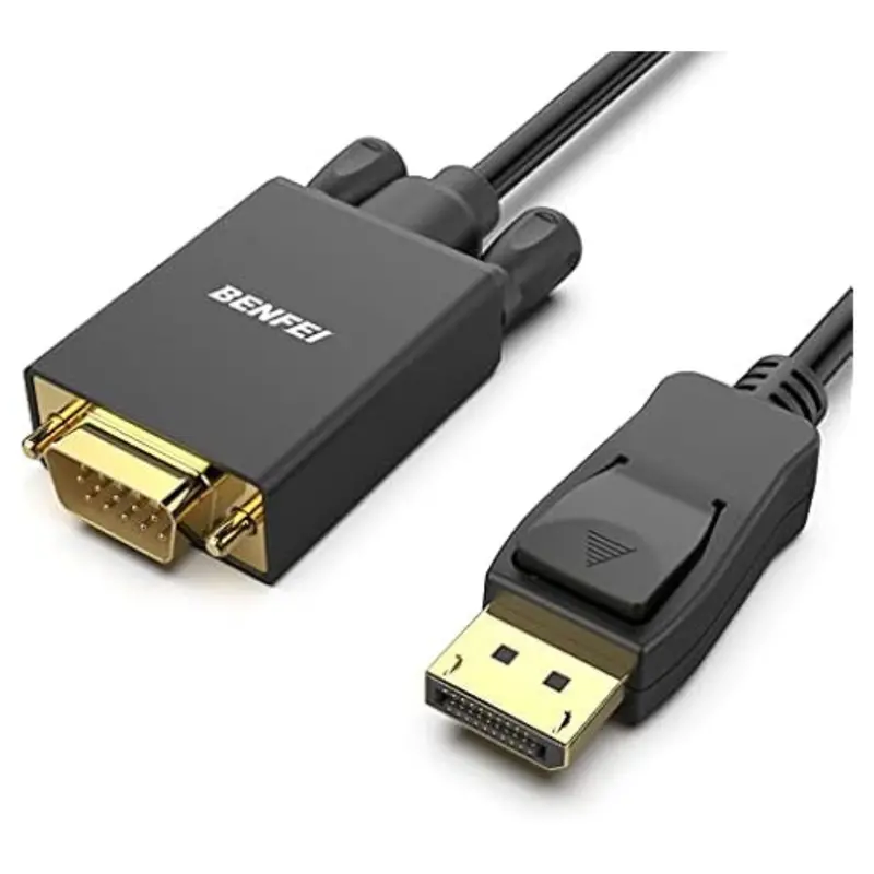 2-Pack Benfei 10Ft Displayport Computer To Vga Monitor Cable 1