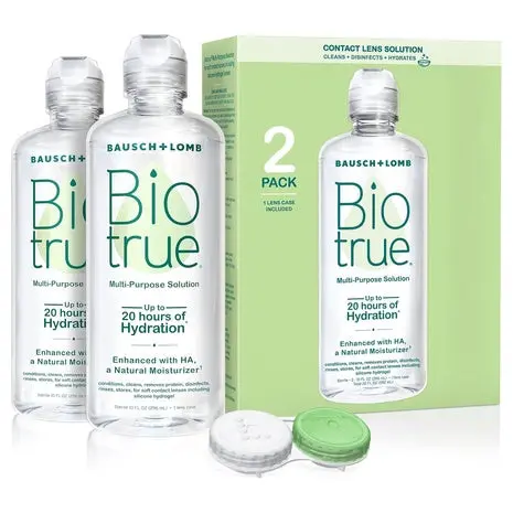 2-Pack Biotrue Contact Lens Solution With Lens Case 1