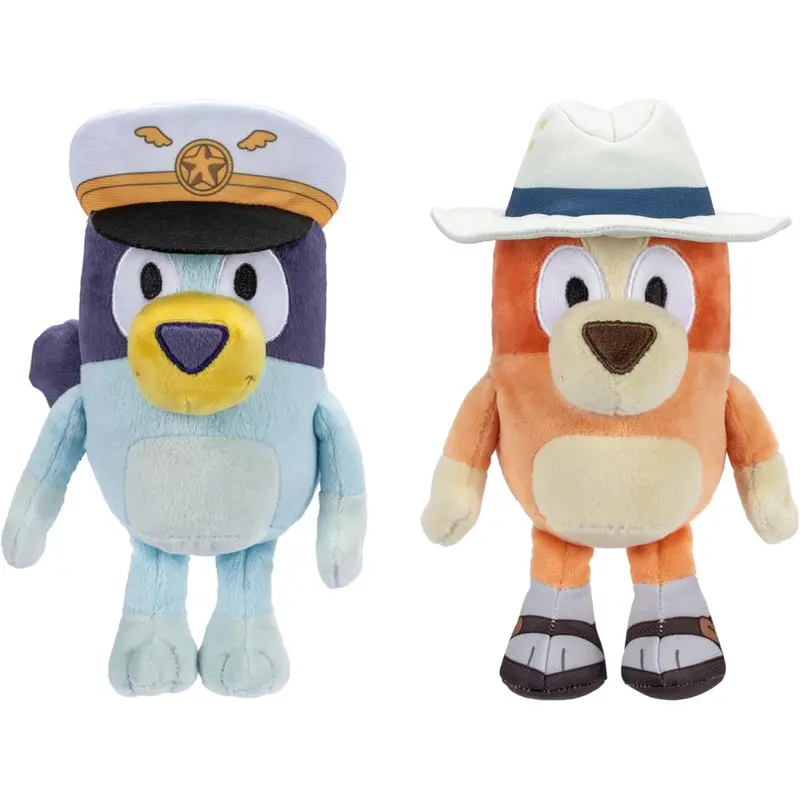2-Pack Bluey Friends Captain And Holiday Bingo Plush Toys 1