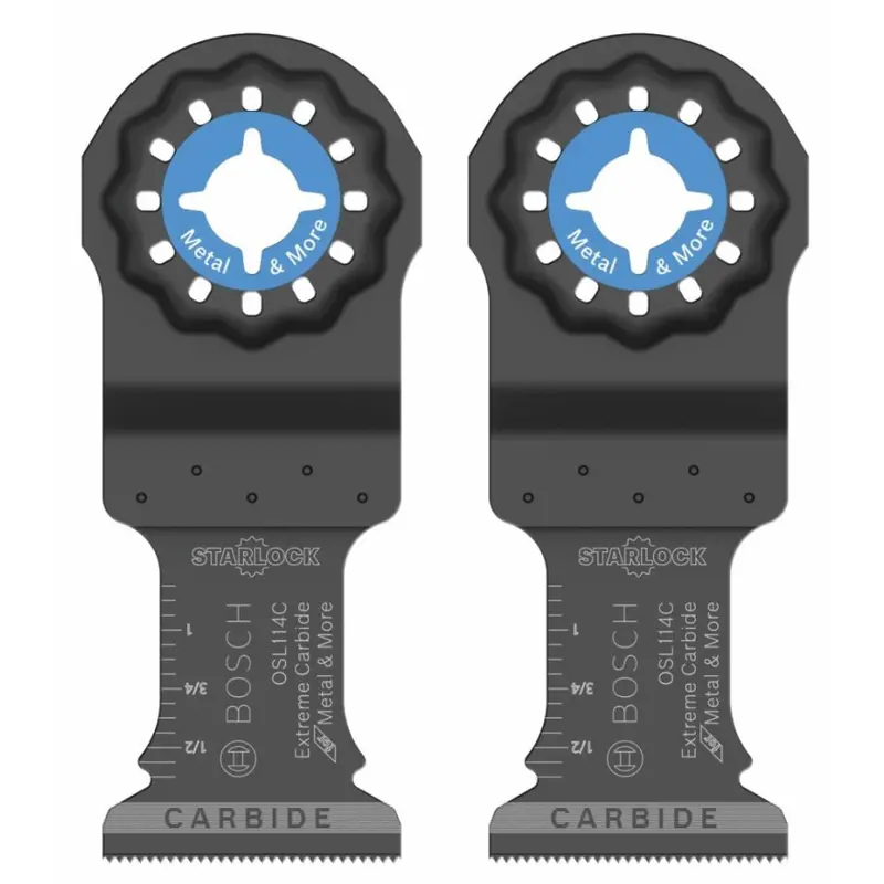 2-Pack Bosch 1-1/4" Starlock Carbide Plunge Cut Blade 1