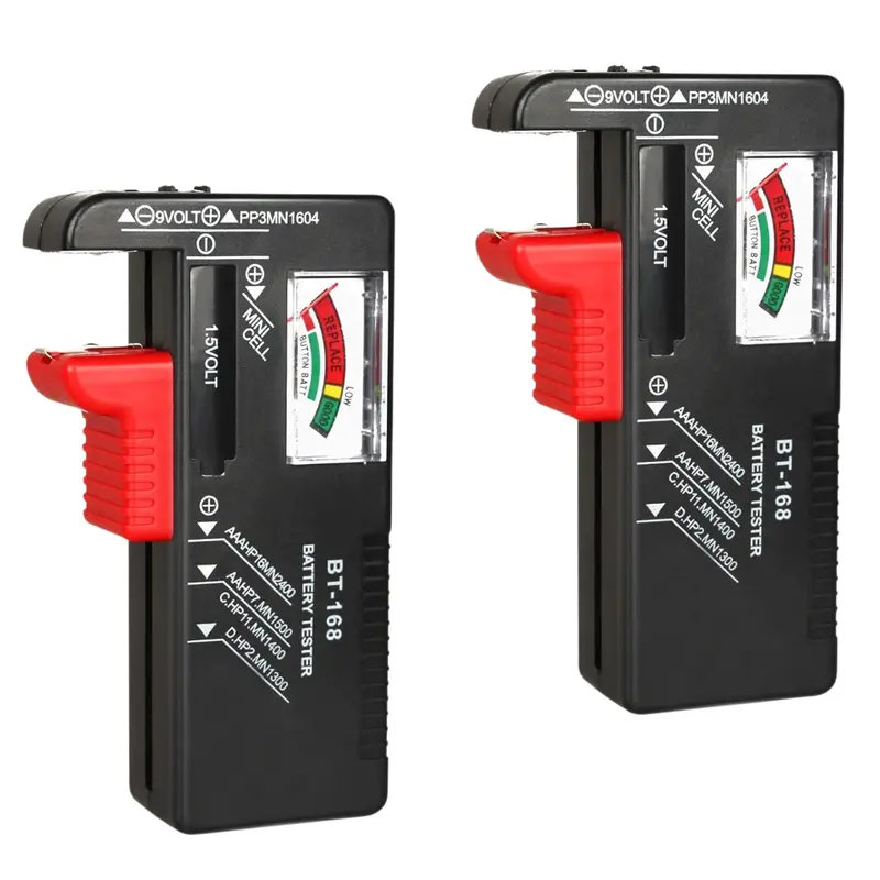 2-Pack Bt-168 Universal Battery Tester Checker 1