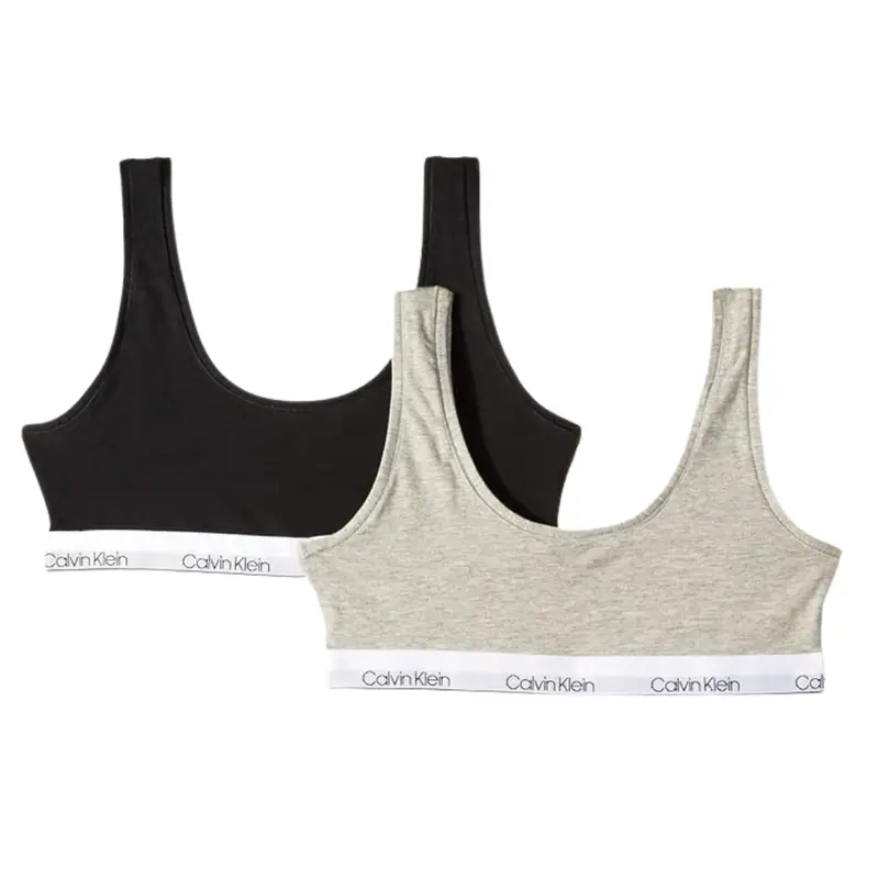2-Pack Calvin Klein Girls Modern Cotton Singles Bralette 1