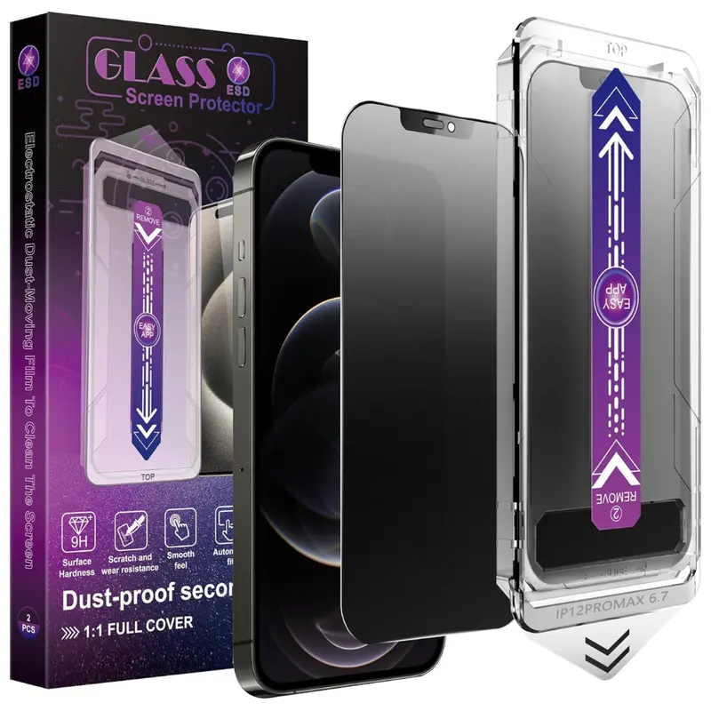 2-Pack Chisha Iphone 12 Pro Max Screen Tempered Glass 1