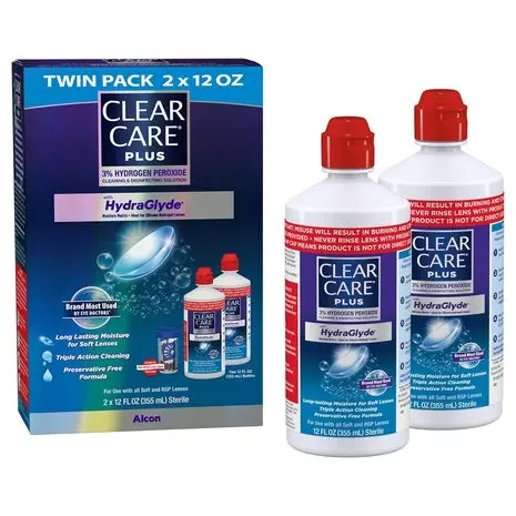 2-Pack Clear Care Plus Contact Lens Solution 1