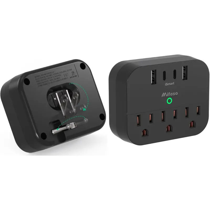 2 Pack Cruise Power Strip With Foldable Plug 1