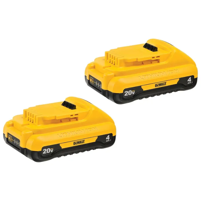 2-Pack Dewalt 4Ah Lithium Ion Battery 1