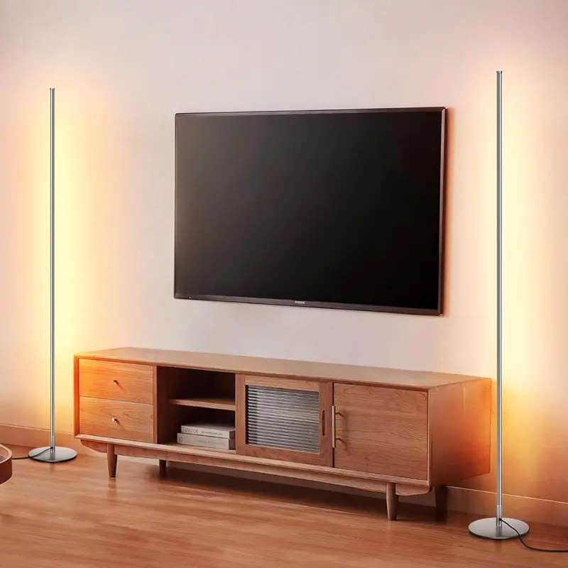 2-Pack Dewenwils 57.5" Led Floor Lamps W/ Foot Switch 1