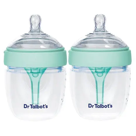 2-Pack Dr. Talbot’S Silicone Anti Colic Baby Bottles 1