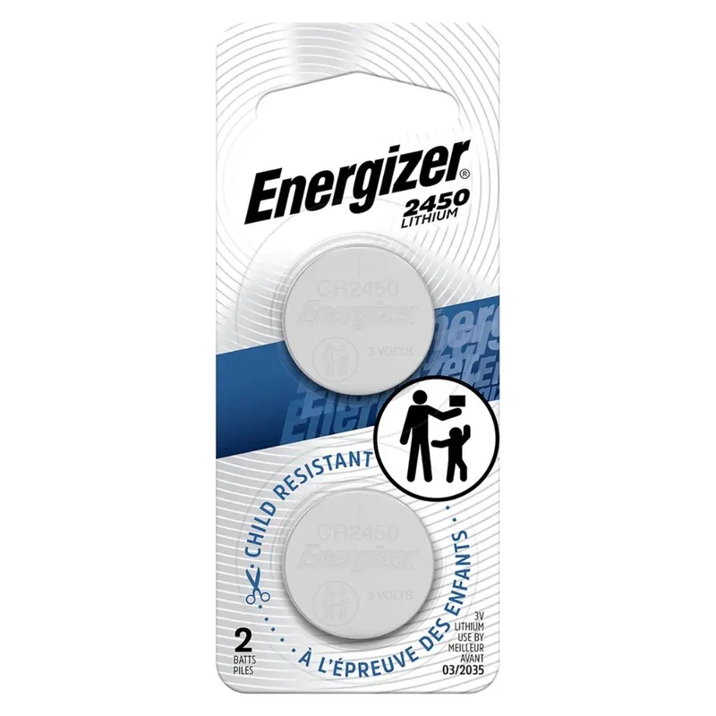 2-Pack Energizer 2450 Lithium Coin Battery 1