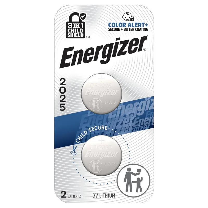 2-Pack Energizer Cr2025 3V Lithium Coin Batteries 1
