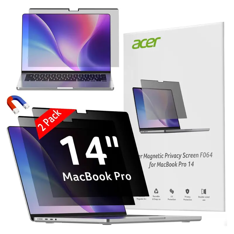 2-Pack Eye Protection Laptop Privacy Screen For Macbook Pro 14" 1