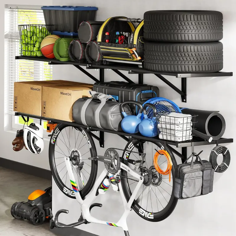 2-Pack Fleximounts 2' X 6' Heavy Duty Garage Wall Shelving 1