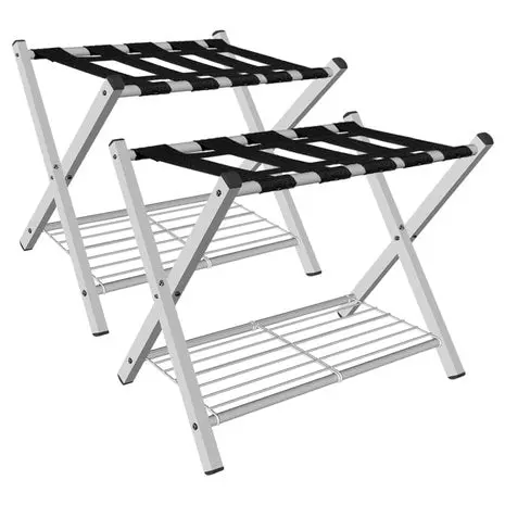 2-Pack Folding Luggage Racks 1
