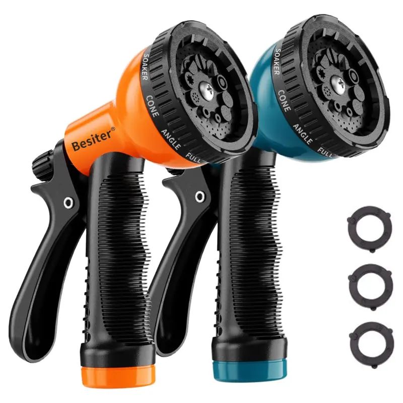 2-Pack Heavy Duty10 Watering Patterns Spray Nozzles 1