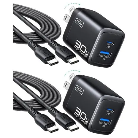 2-Pack Iniu 30W Usb-C Charger With Cables 1