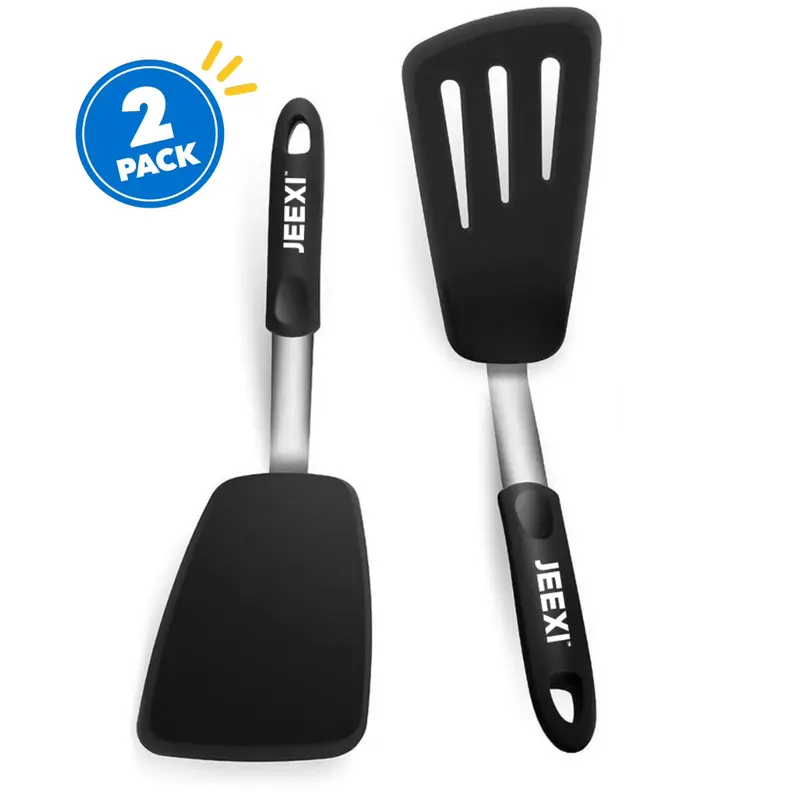 2-Pack Jeexi Non-Stick Silicone Spatula Set 1