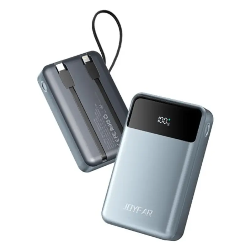 2-Pack Joyfar 30000Mah Power Bank With 2 Built-In Cables 1