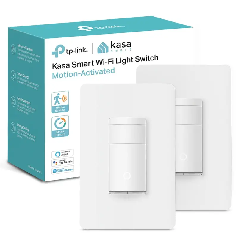 2-Pack Kasa 2.4Ghz Smart Motion Sensor Switch 1