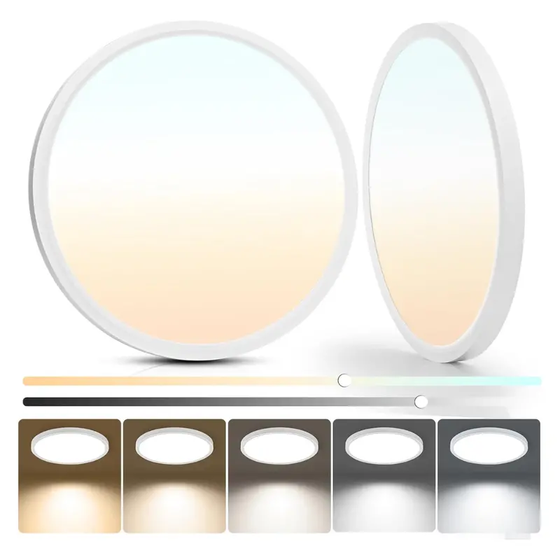 2-Pack Laiyidia 12" Dimmable Led Flush Mount Ceiling Light 1