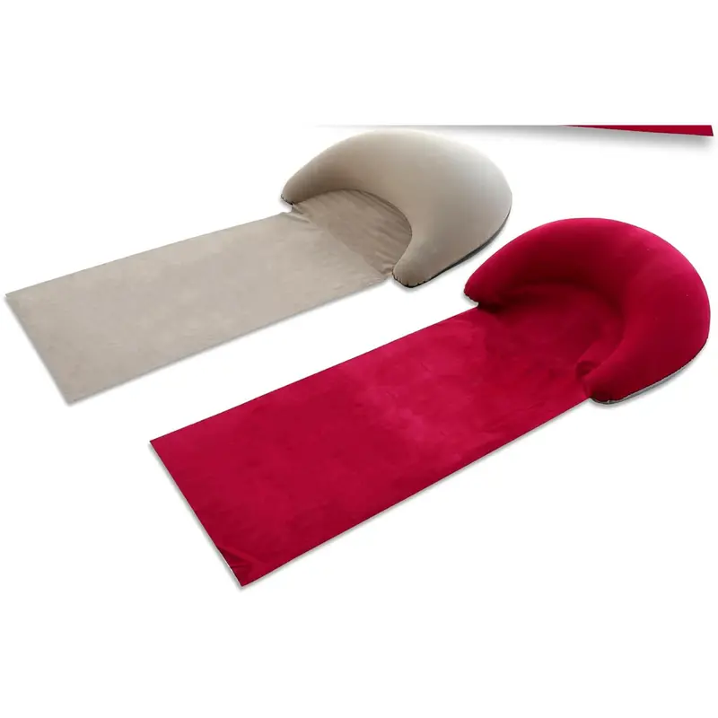 2-Pack Loneedy Portable Beach Blanket With Inflatable Headrest 1