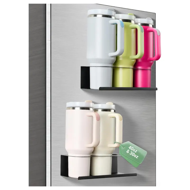 2-Pack Magnetic Cup Holder For Fridge 1