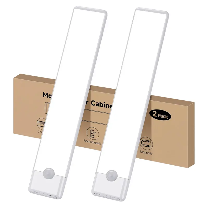 2-Pack Magnetic Rechargeable, Wireless Night Light Bar 1