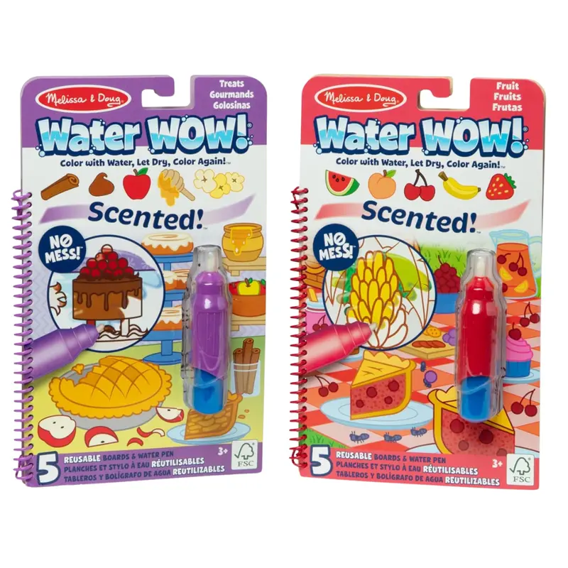 2-Pack Melissa & Doug Water Wow! Scented Coloring Set 1