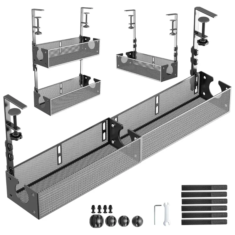 2-Pack Multi-Model Under Desk Cable Management 1