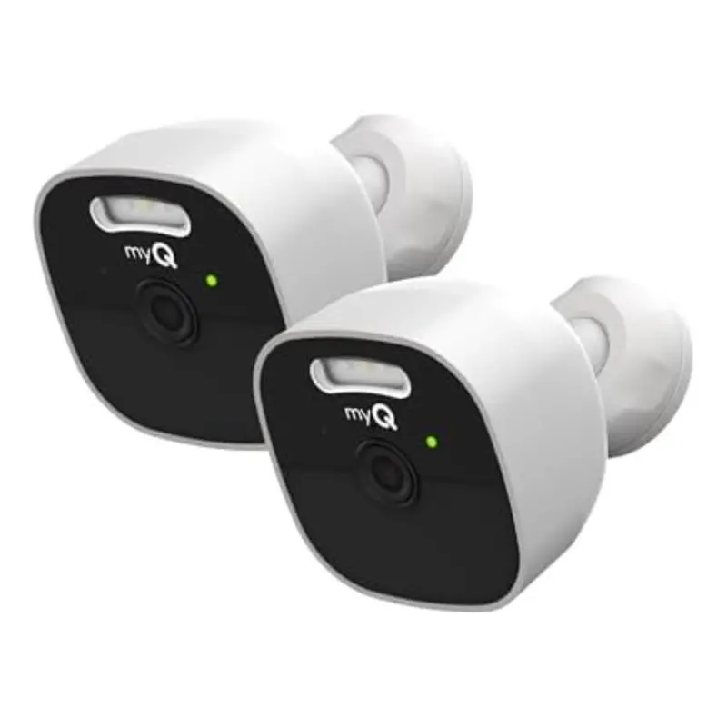 2-Pack Myq Color Night Vision Outdoor Battery Wireless Camera 1