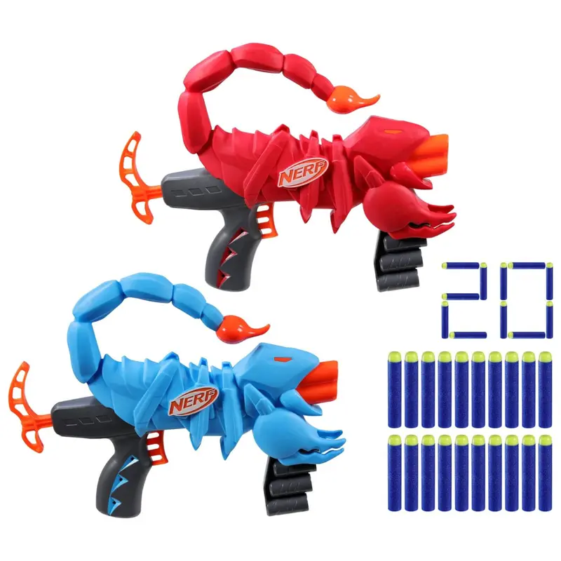2-Pack Nerf Wild Venompack Blaster Set With 20 Nerf Elite Darts 1