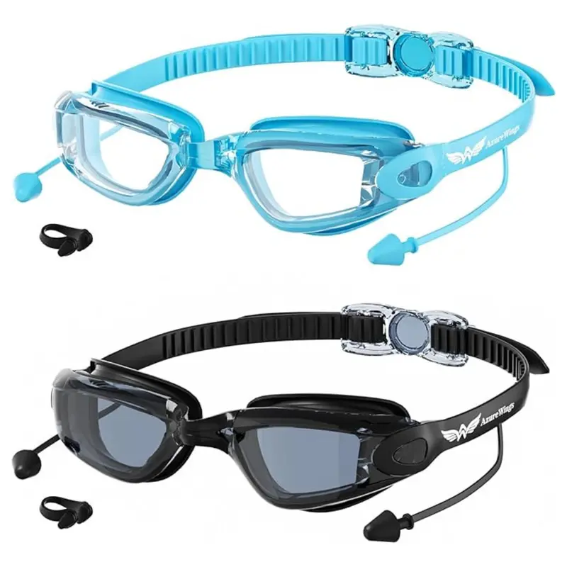 2-Pack No Leak Anti-Fog Uv Swimming Goggles 1