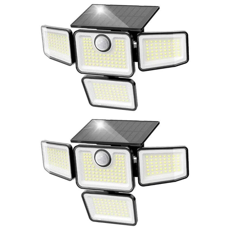 2-Pack Omibee 3000Lm Solar Motion Sensor Lights 1