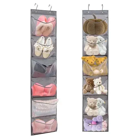 2-Pack Over The Door Hanging Shoe Organizer 1